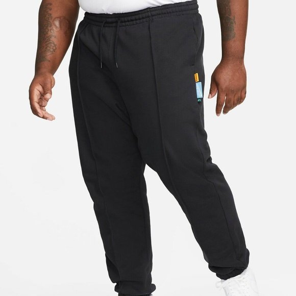 Nike LeBron Men's Brushed Fleece Pants Sweatpants Black New DA6704-010 Size M - Picture 1 of 10